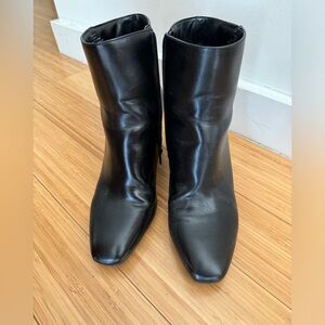 Black square toe boots with square heel by Kelly & Katie. Women’s US 9.5 M.